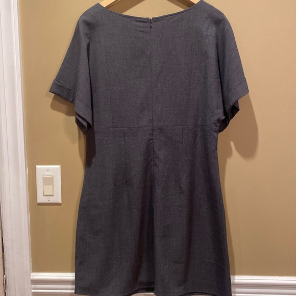 Spiegel dark gray sheath dress in great condition with pockets on front - Picture 7 of 8